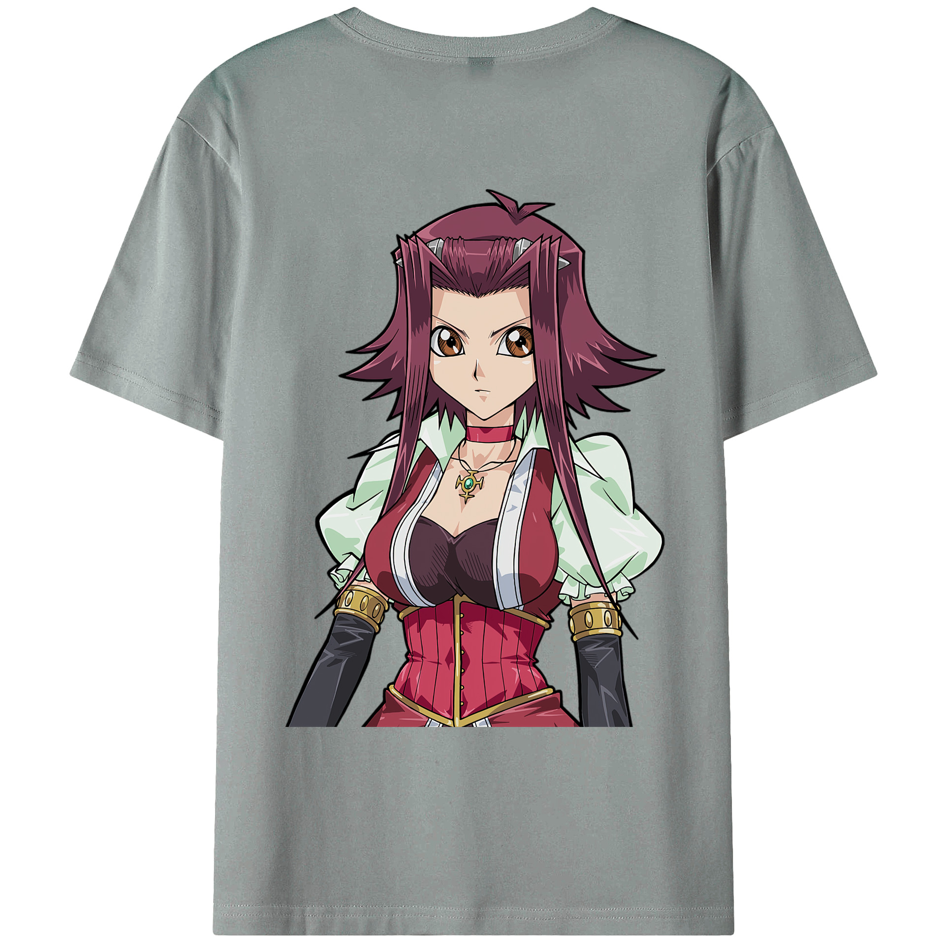 （画像用） 遊☆戯☆王 Yu-Gi-Oh! 綿100％ メンズ半袖Tシャツ（バックプリント） 通気性